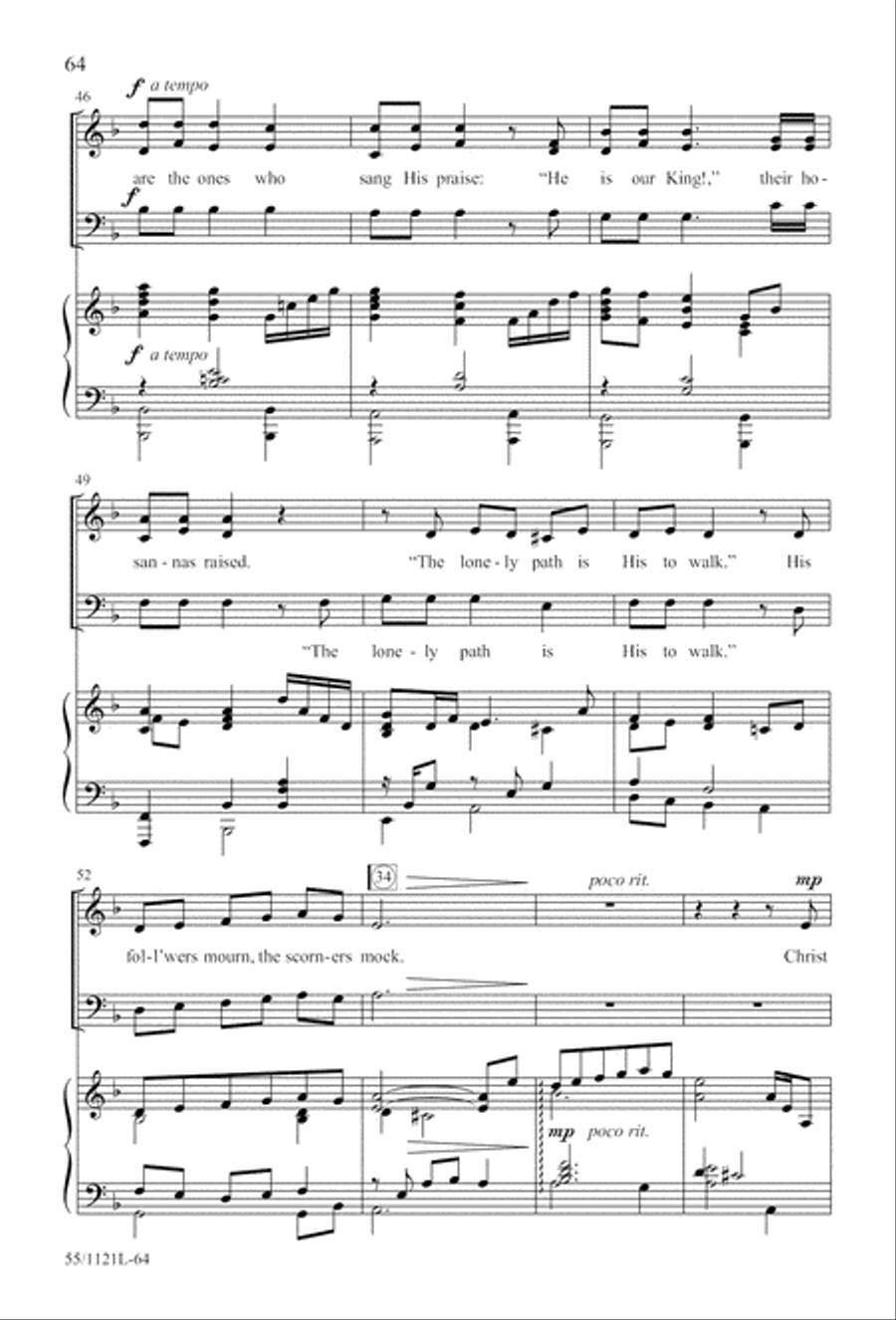 Touched by the Christ 3-Part scores gallery preview page 65