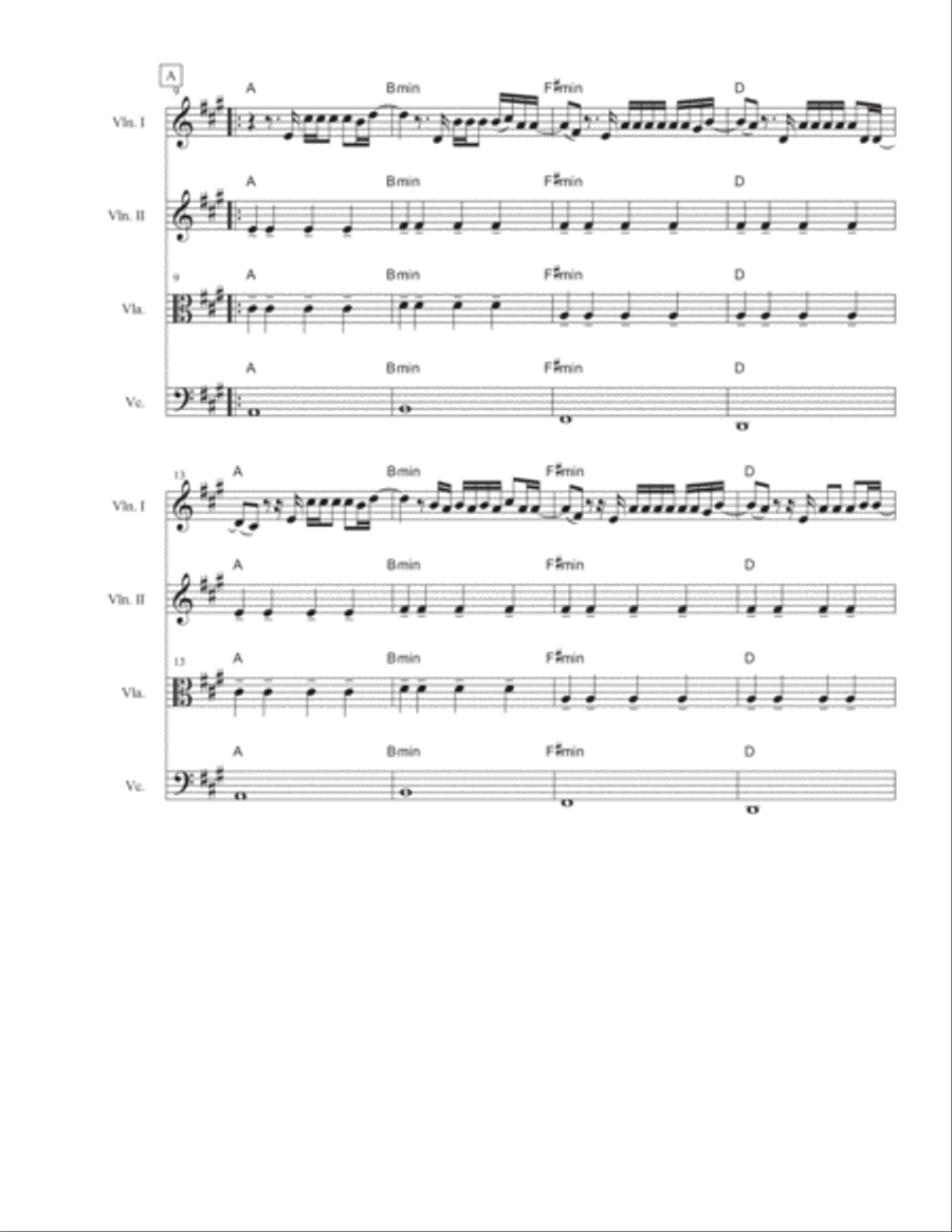Halo Halo String Quartet scores gallery preview page 2