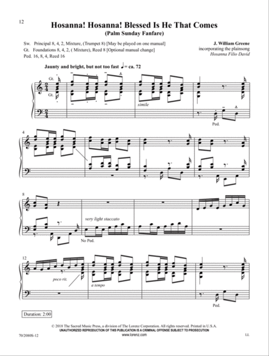 Simply Lent Organ Solo scores gallery preview page 5