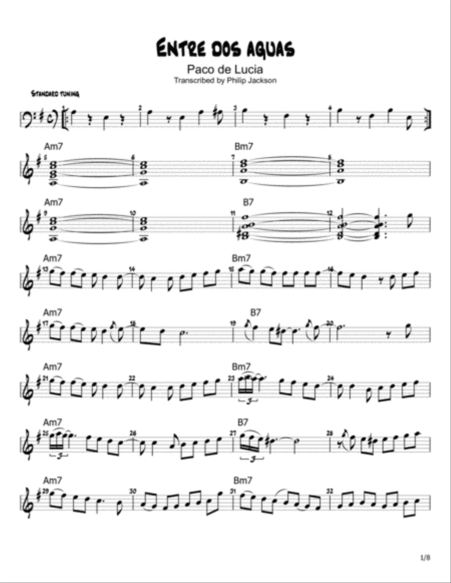 Entre Dos Aguas Piano scores gallery preview page 1