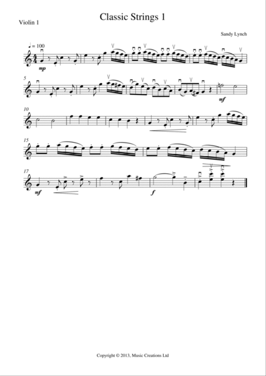 Classic Strings 1 Classic Strings 1 String Quartet scores gallery preview page 5