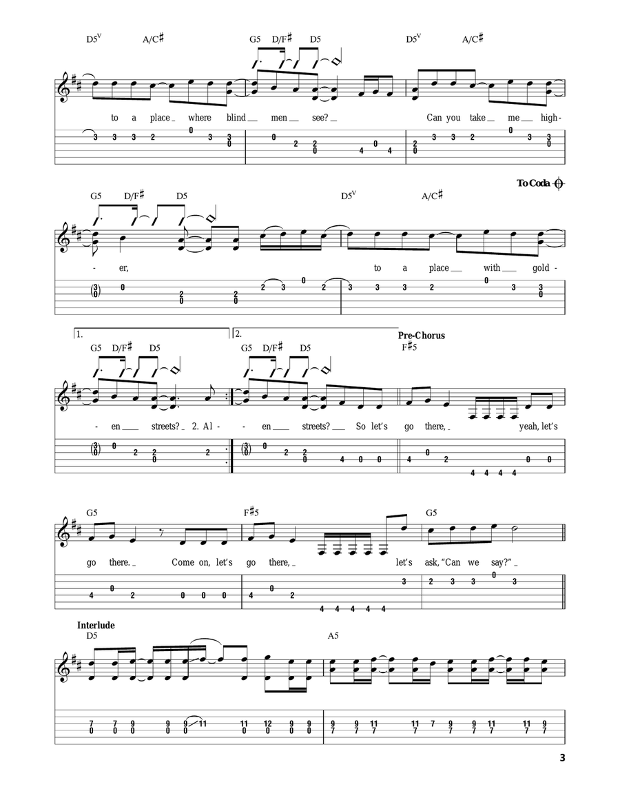 Higher Acoustic Guitar scores gallery preview page 3