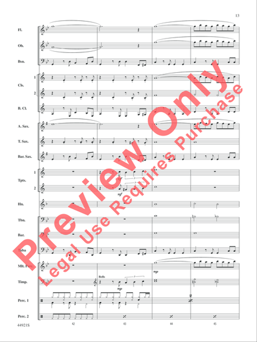 The Man from U.N.C.L.E. (from the Original Motion Picture Soundtrack) Concert Band scores gallery preview page 14