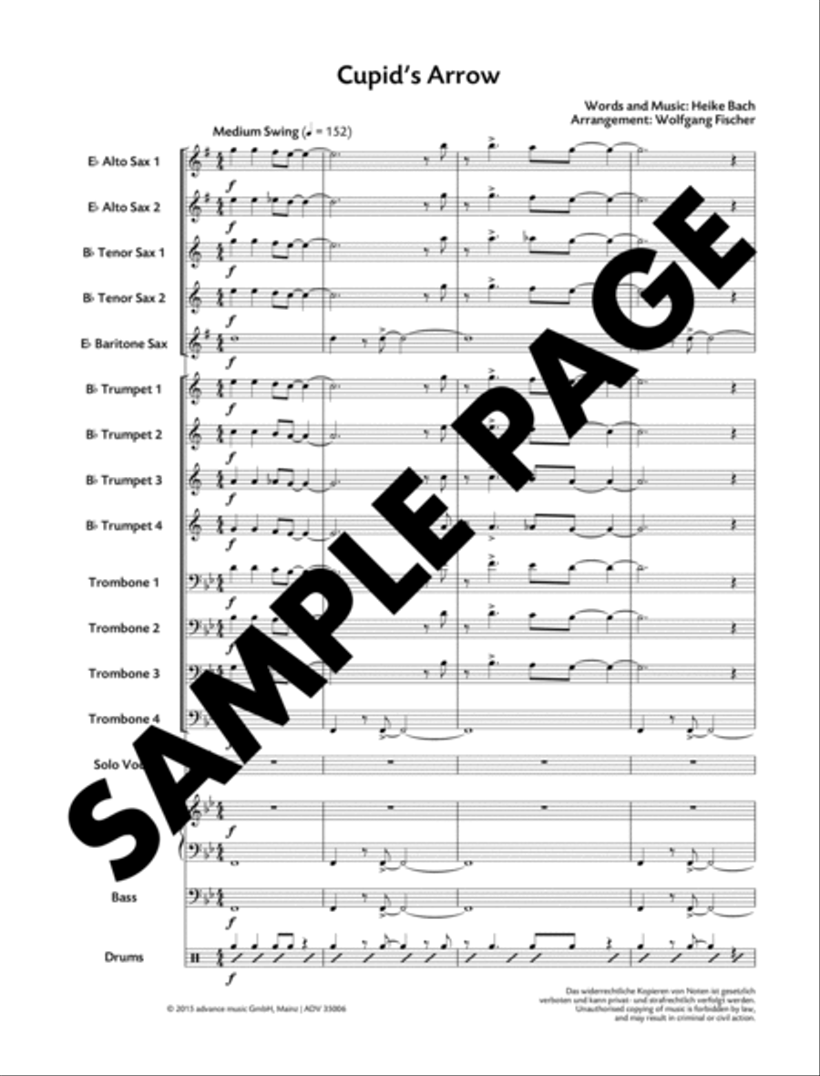 Cupid's Arrow Cupid's Arrow Jazz Ensemble scores gallery preview page 2