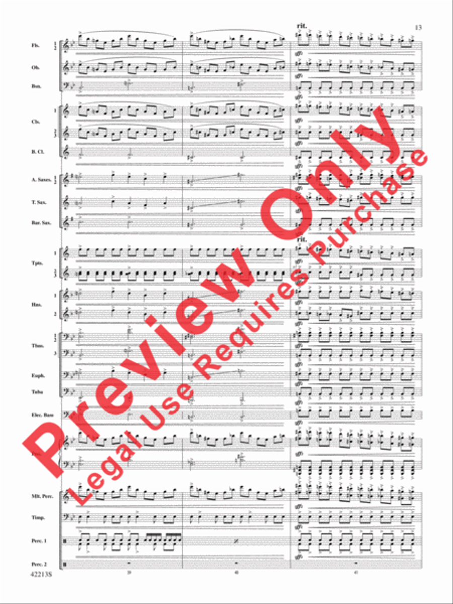 At the Movies with Hans Zimmer Concert Band scores gallery preview page 14