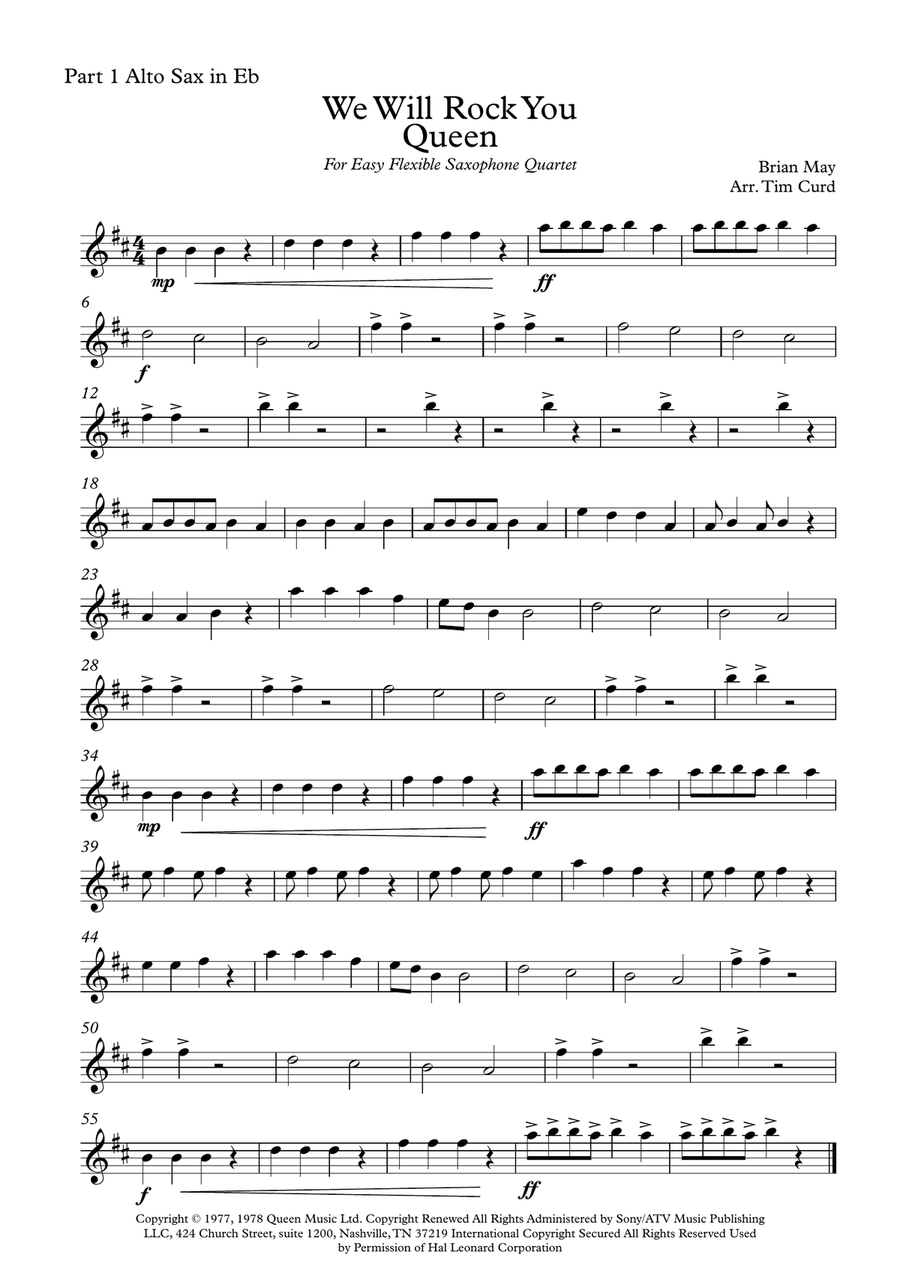 We Will Rock You We Will Rock You Woodwind Quartet scores gallery preview page 6
