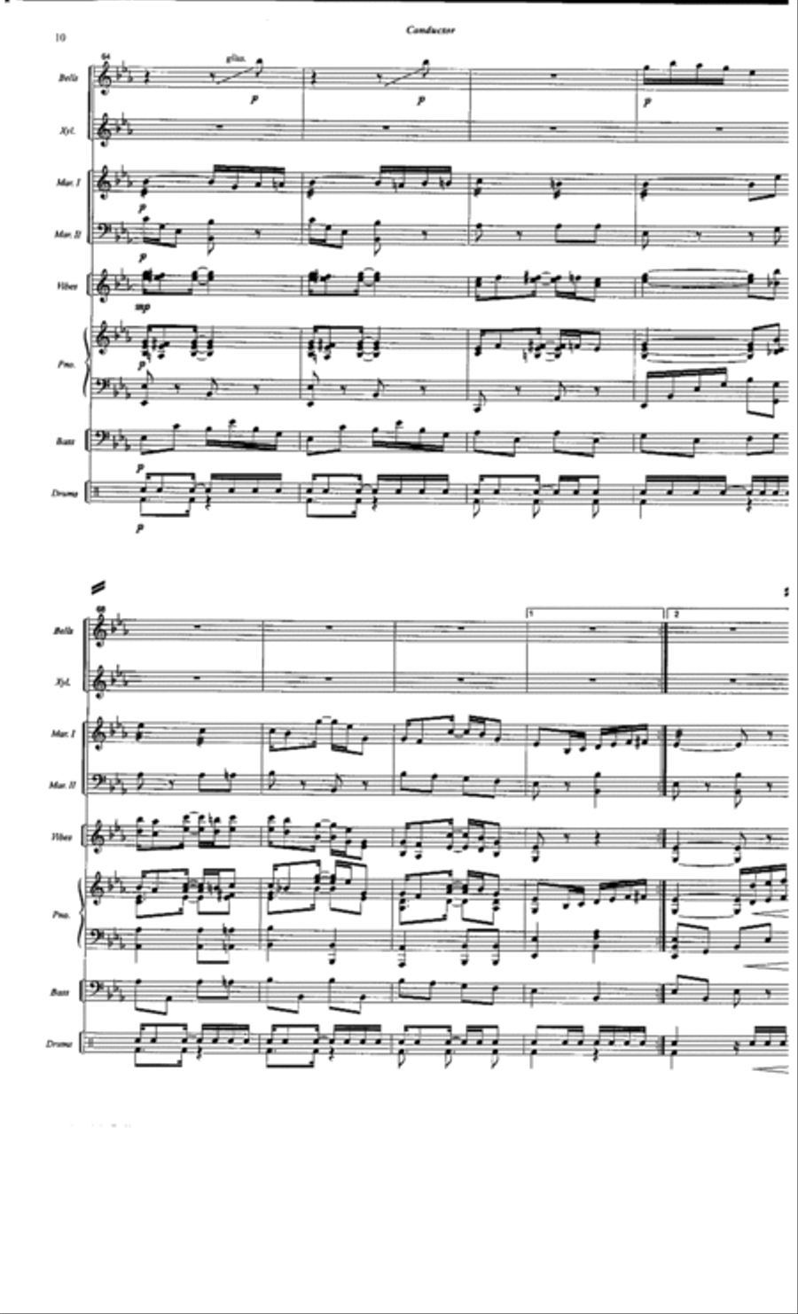 Pine Apple Rag Percussion Ensemble scores gallery preview page 9