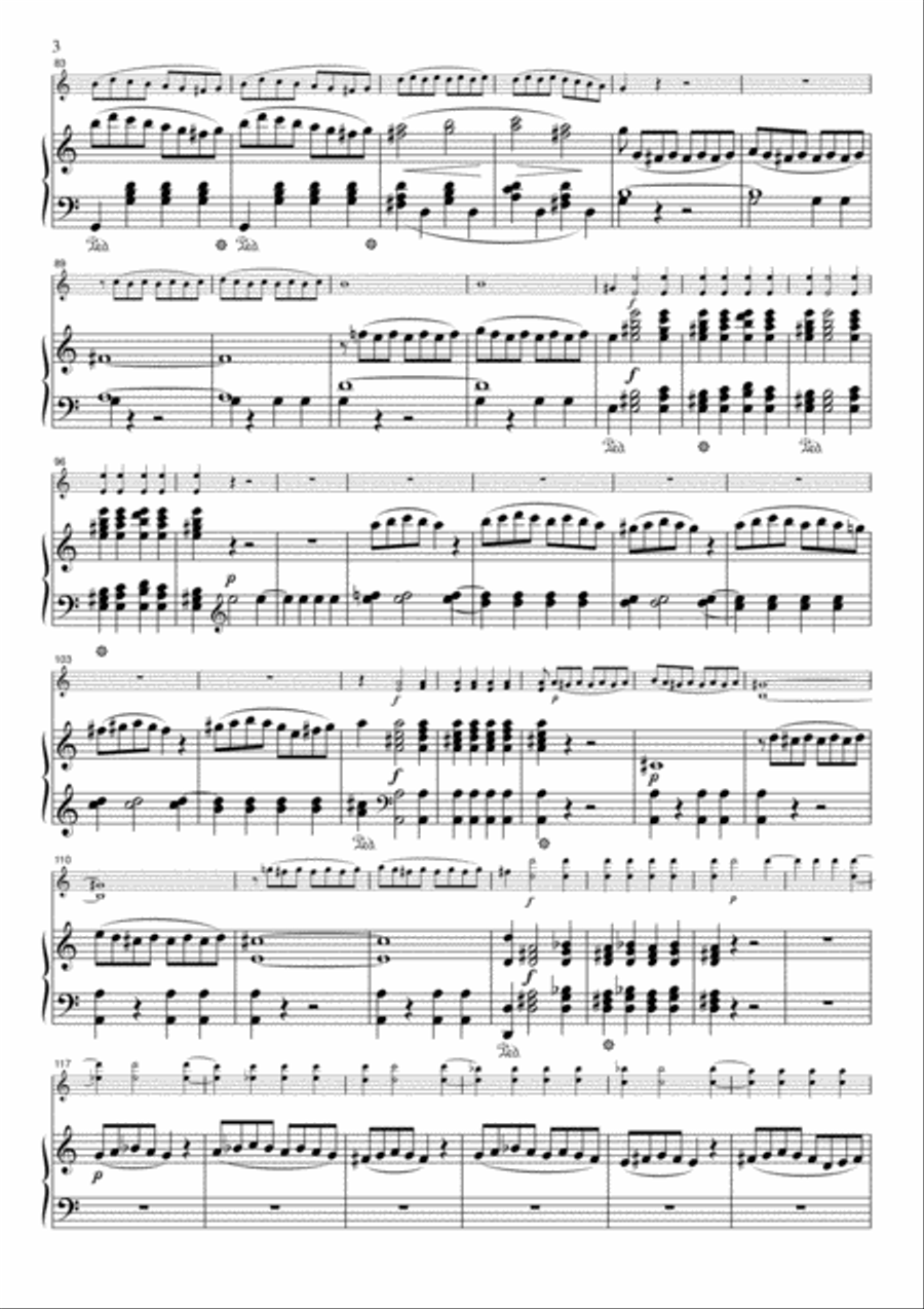 Mozart Cosi fan tutte Overture, for Violin & Piano, VM005 Violin Solo scores gallery preview page 3