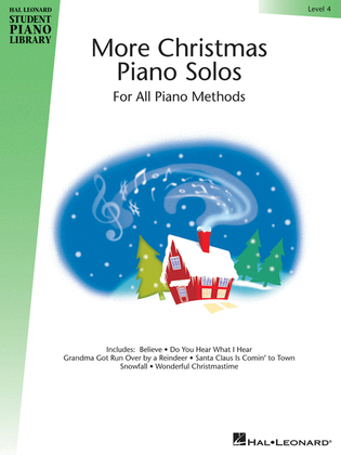 Book cover for More Christmas Piano Solos – Level 4