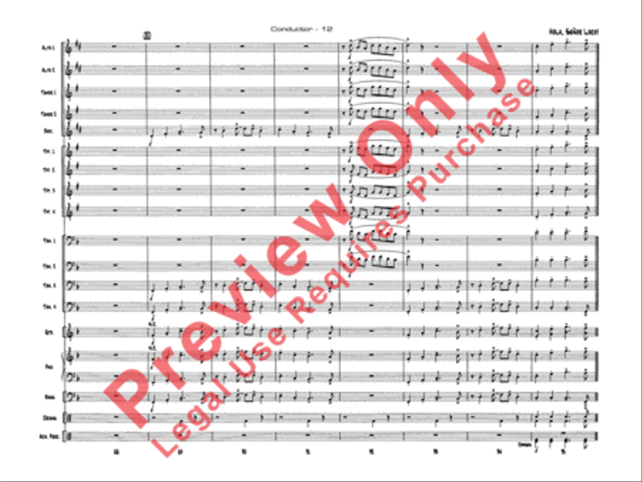 Hola, Señor Loco! Jazz Ensemble scores gallery preview page 15