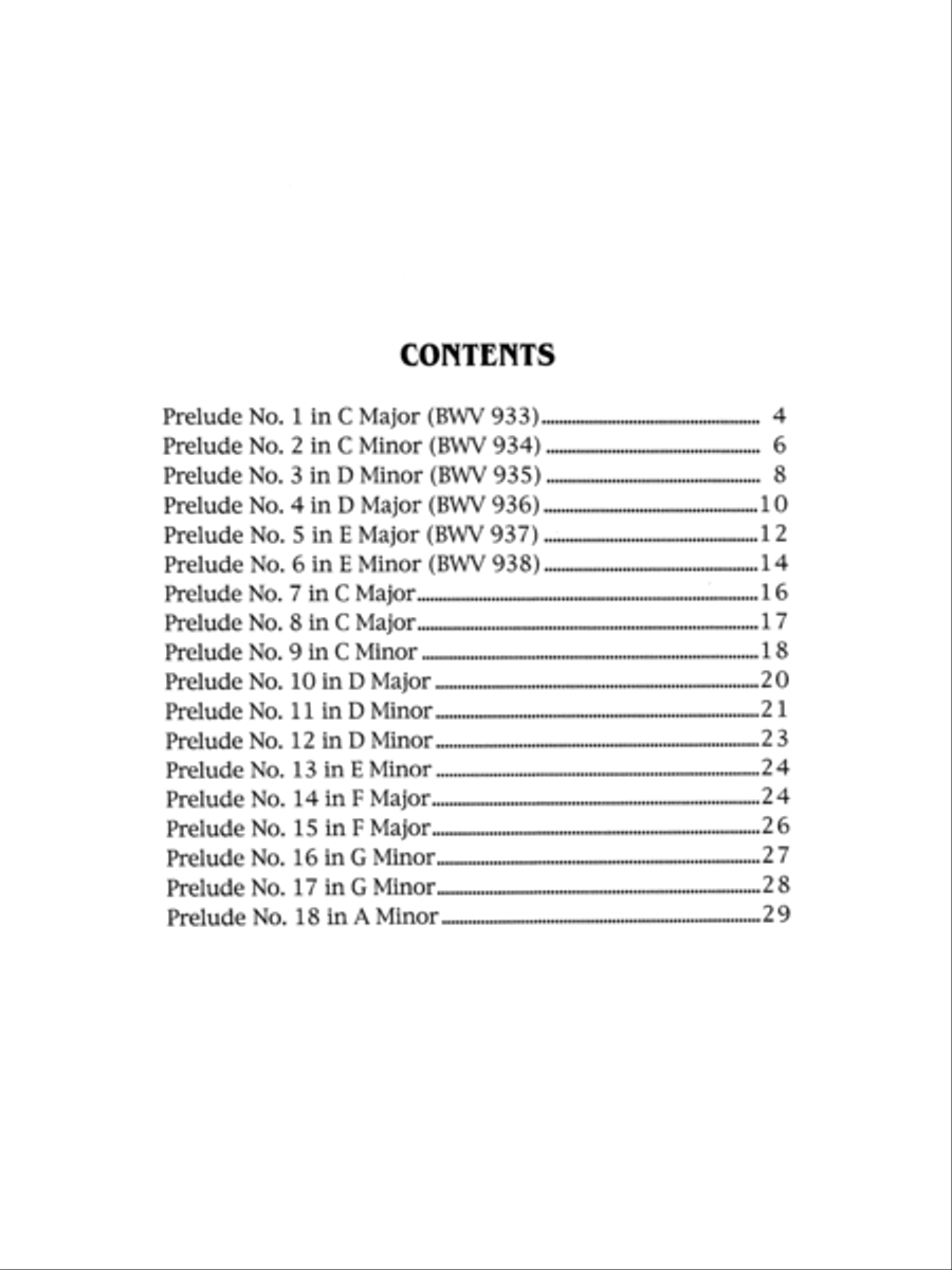Eighteen Little Preludes Eighteen Little Preludes Piano Solo scores gallery preview page 3