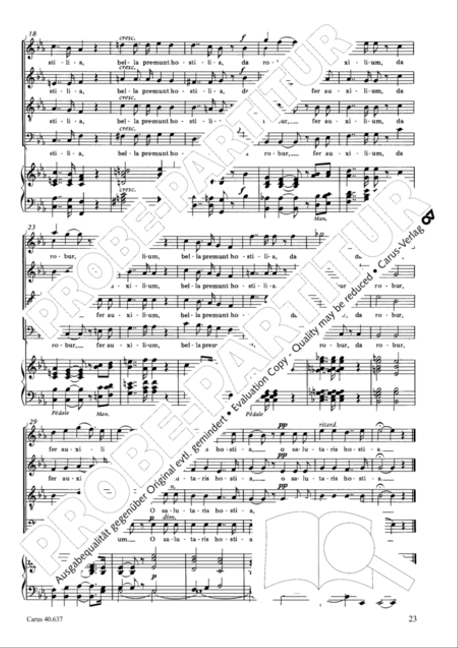 Messe breve no. 6 aux cathedrales 4-Part scores gallery preview page 28
