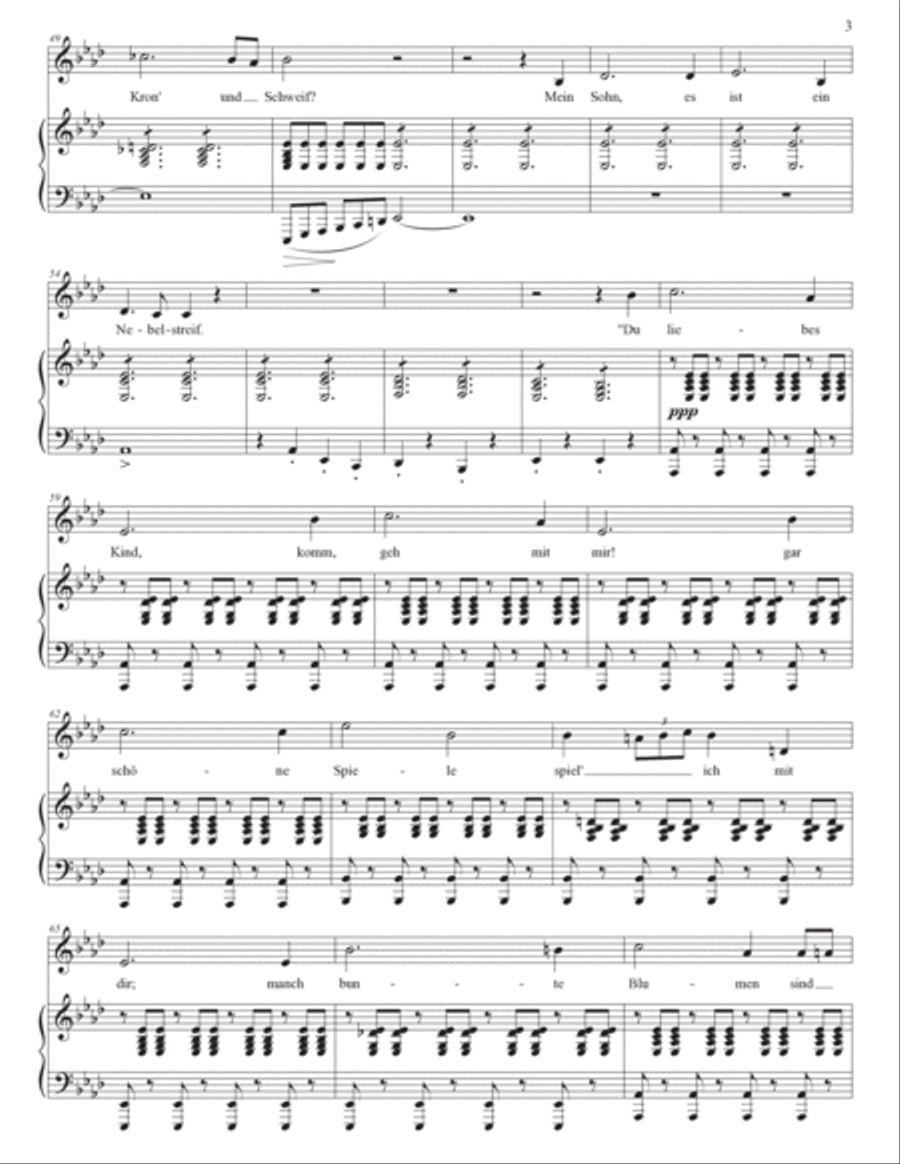 SCHUBERT: Erlkönig, D. 328 (transposed to F minor) Voice scores gallery preview page 4