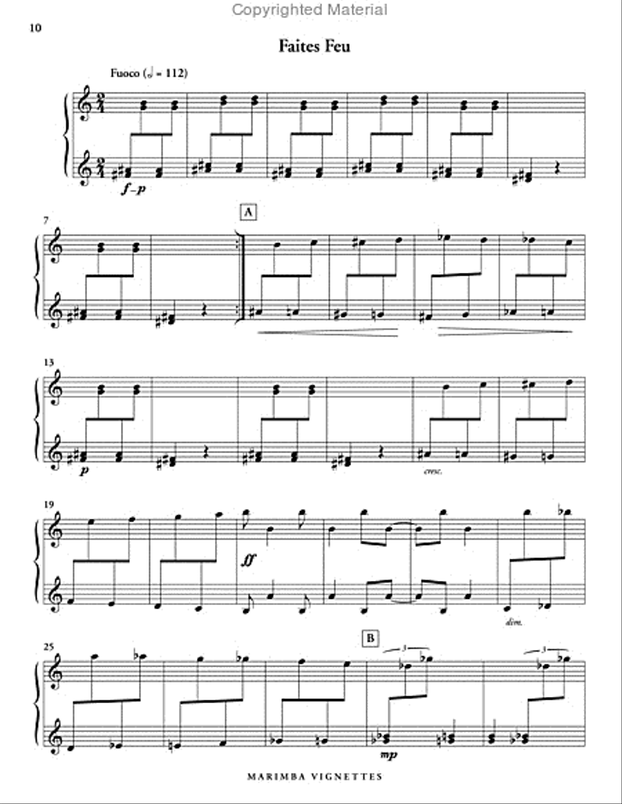 Marimba Vignettes Marimba scores gallery preview page 4