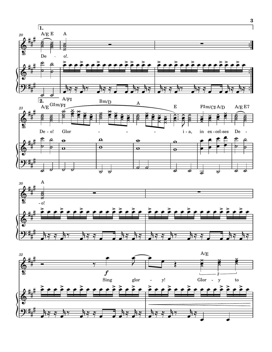 Angels (Glory To God) Angels (Glory To God) Piano, Vocal, Guitar scores gallery preview page 4