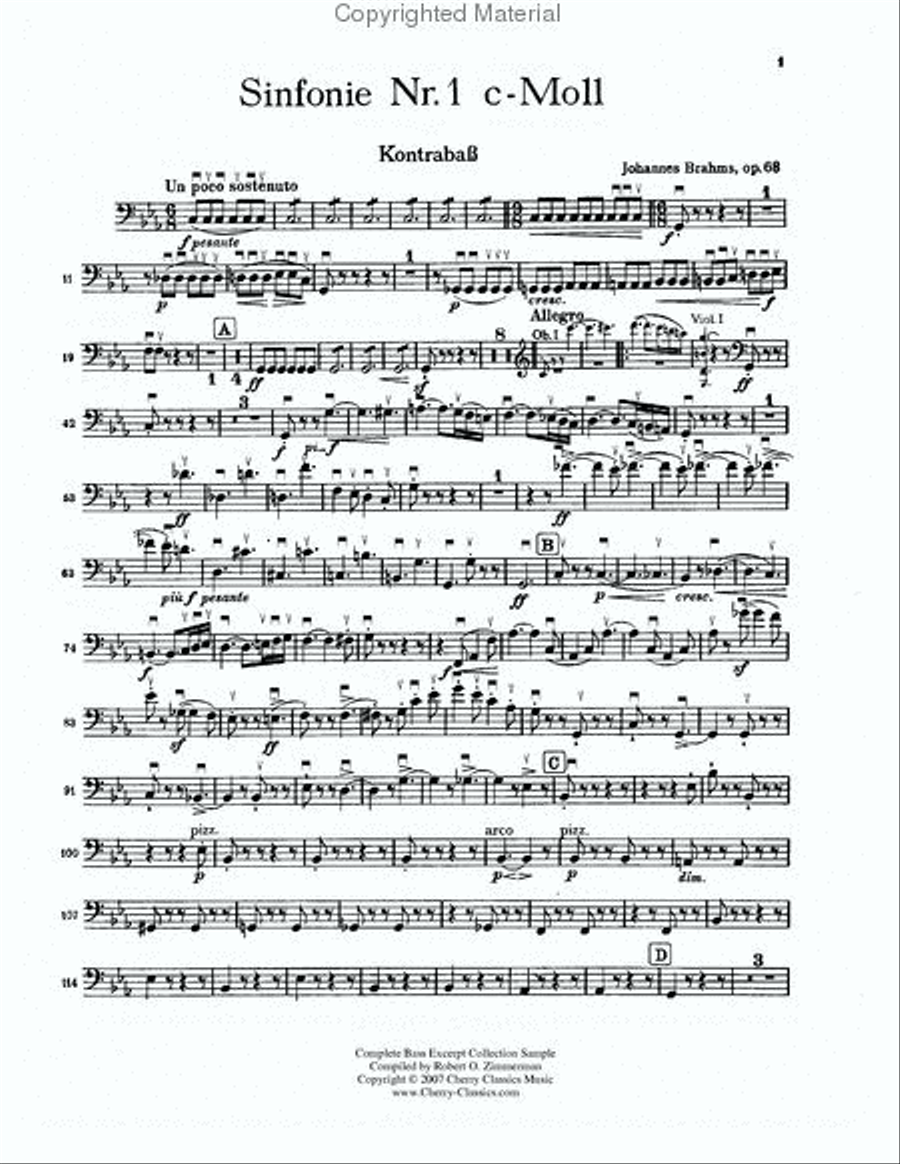 Complete Collection of Bass Excerpts Set of Parts scores gallery preview page 4