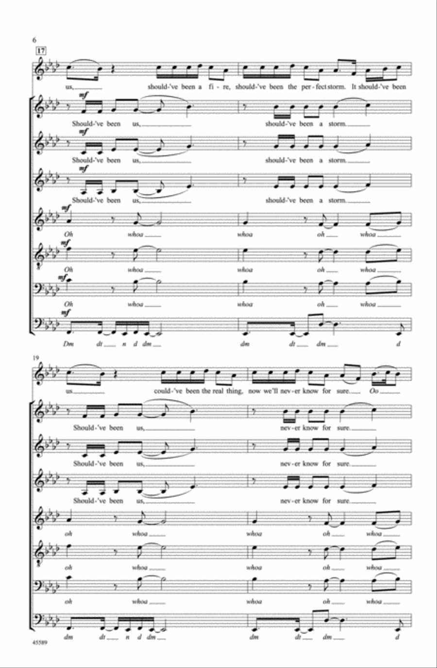 Should've Been Us Choir scores gallery preview page 5