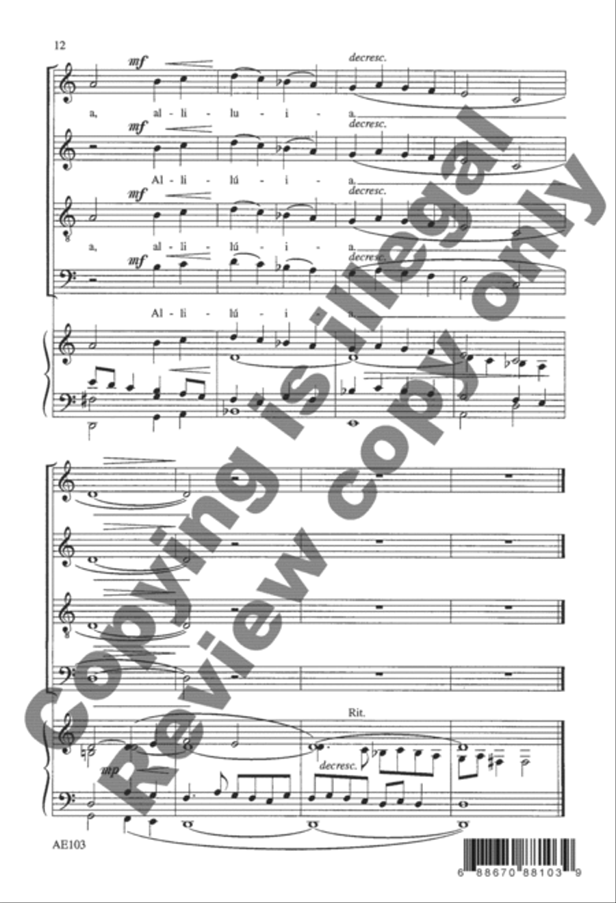 Two Communion Hymns From the Byzantine Liturgy, Set 2 4-Part scores gallery preview page 12
