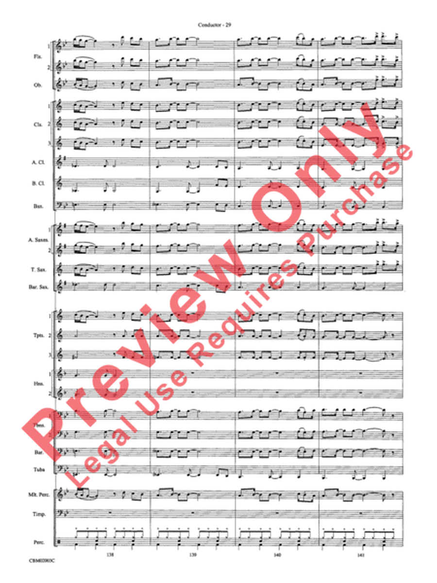 Mamma Mia! - Concert Band (Conductor's Score)