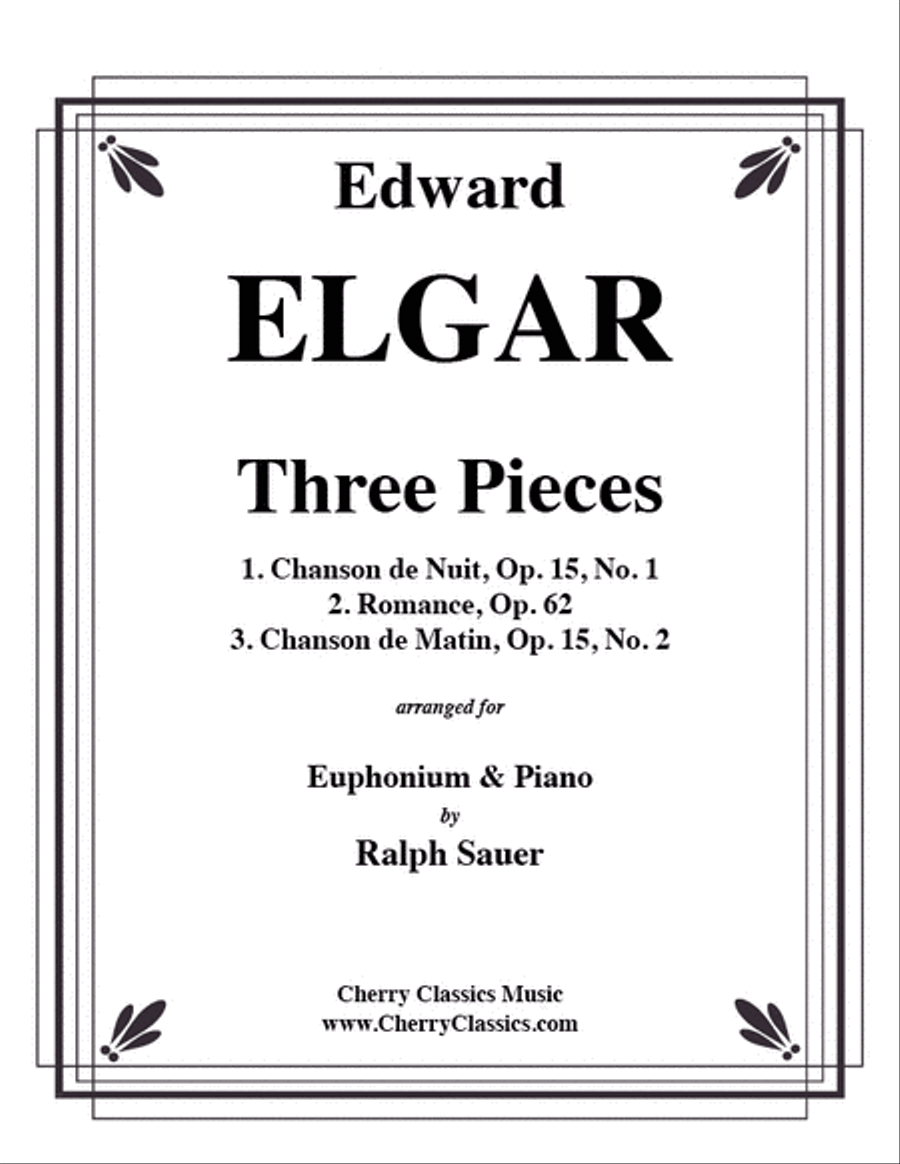 Three Pieces for Euphonium & Piano Euphonium scores gallery preview page 1
