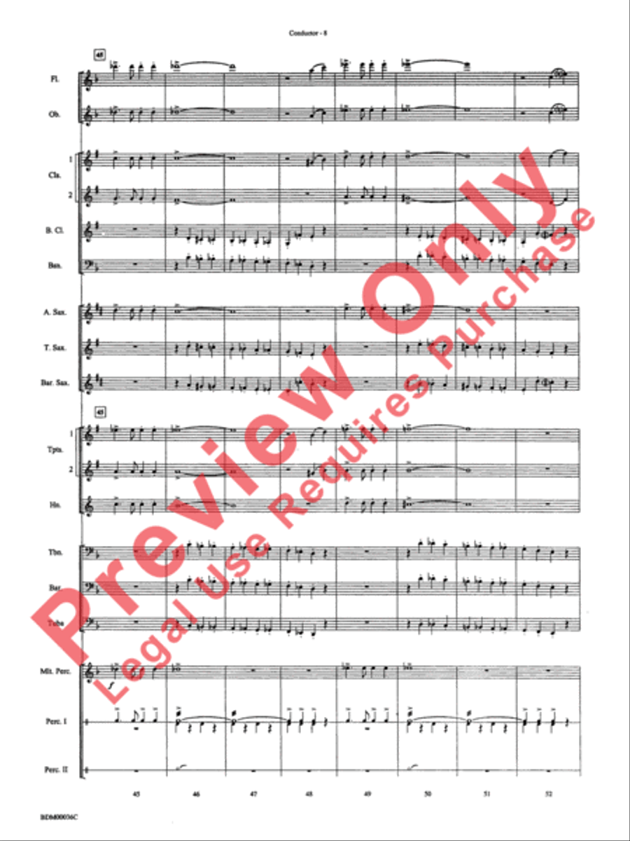 The Stars and Stripes Forever Concert Band scores gallery preview page 10