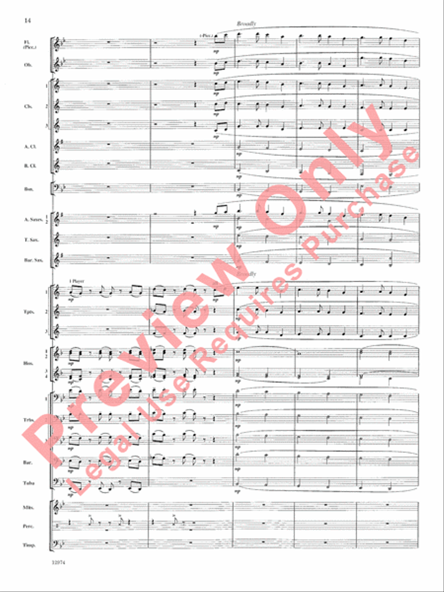 Cumberland Cross Concert Band scores gallery preview page 15