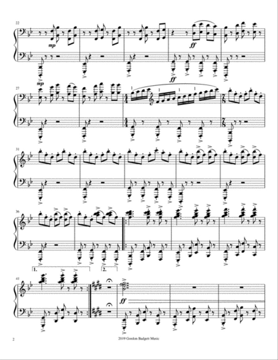 Spark Spark Piano Solo scores gallery preview page 2