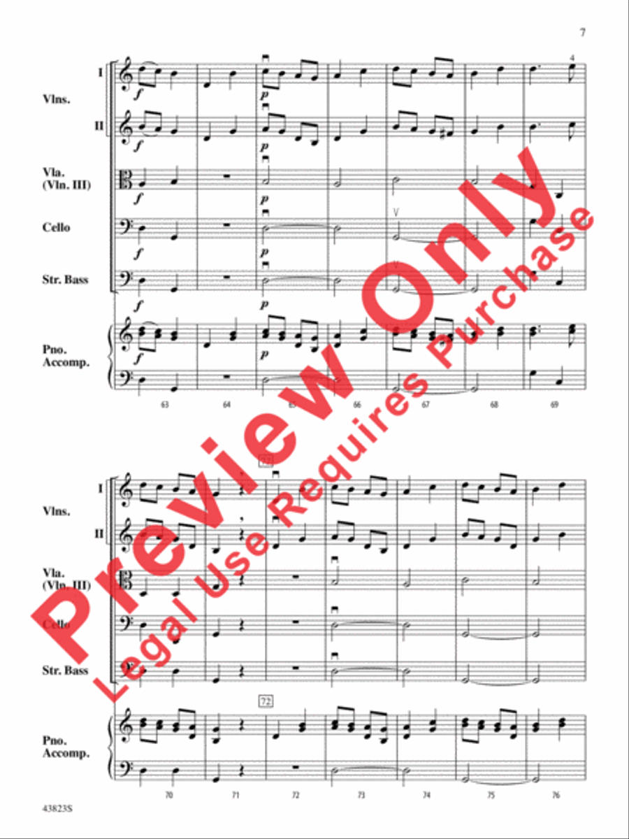 Symphony No. 3 String Orchestra scores gallery preview page 8