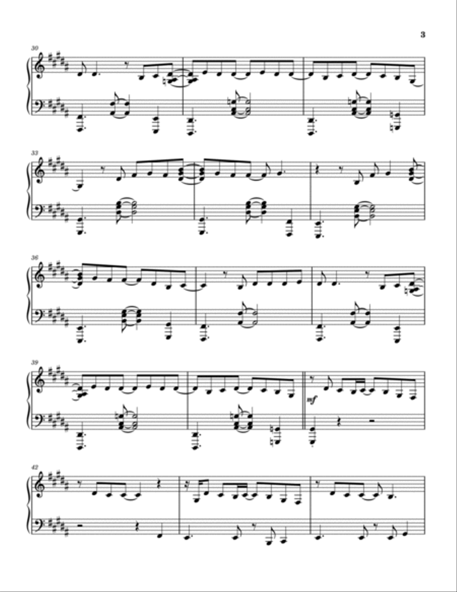 The Door Piano Solo scores gallery preview page 4