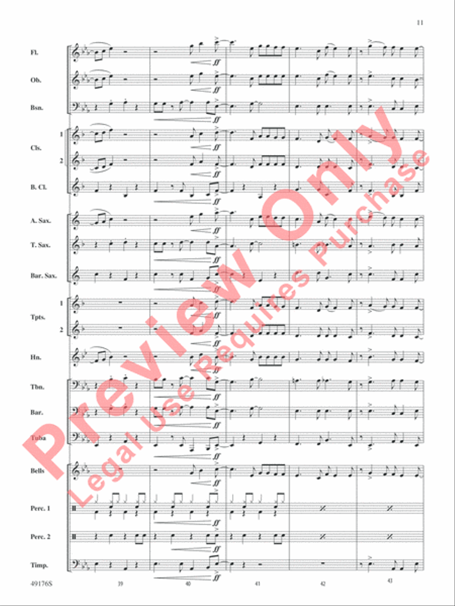 It's All Right Concert Band scores gallery preview page 12
