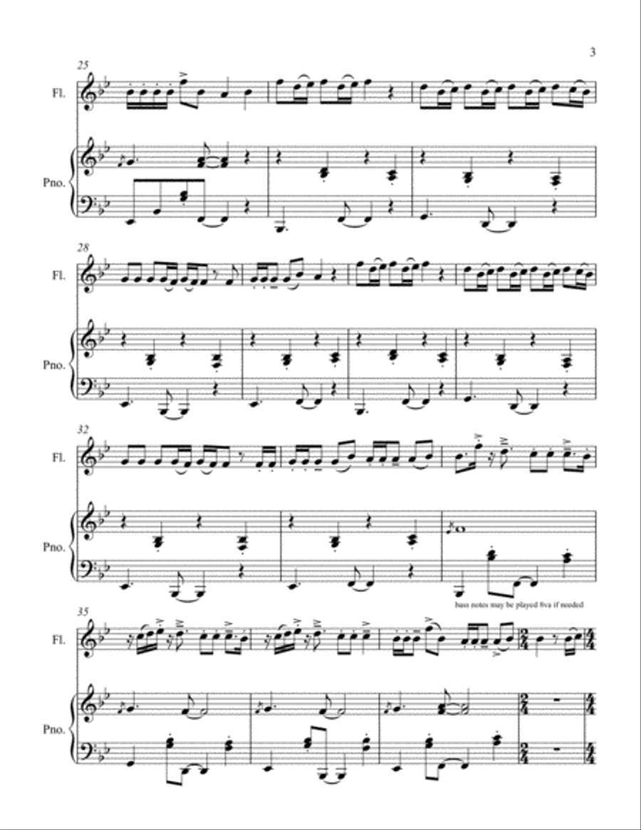 Memories Flute Solo scores gallery preview page 5