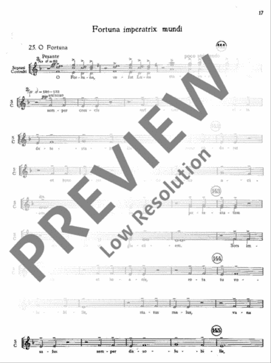 Carmina Burana Part scores gallery preview page 19