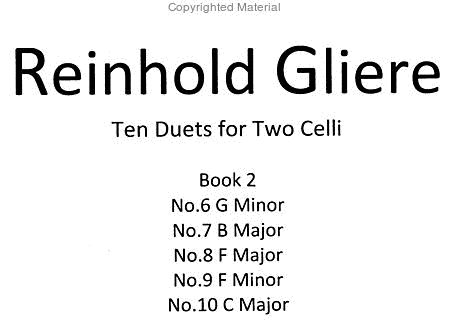 Ten Duets for Two Celli, Book 2 (#'s 6-10)