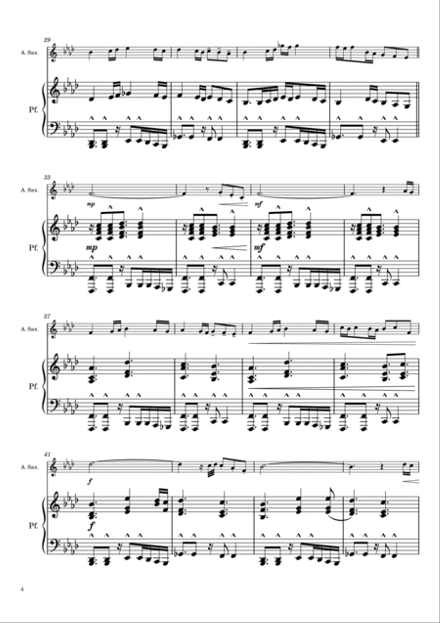 Battlefield 1942 Theme Alto Saxophone scores gallery preview page 4