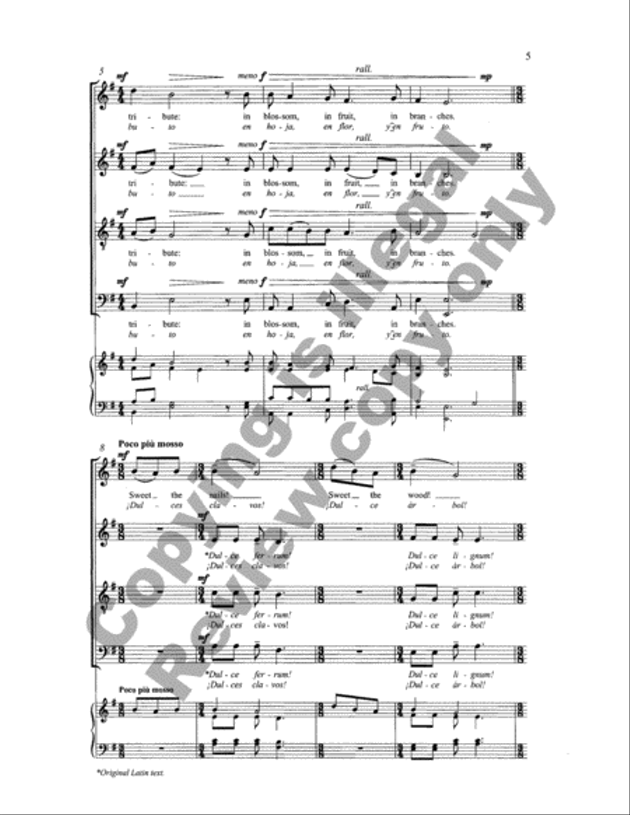 Two Miniatures for Holy Week: 1. An Hosanna Fanfare 2. Faithful Cross 4-Part scores gallery preview page 12