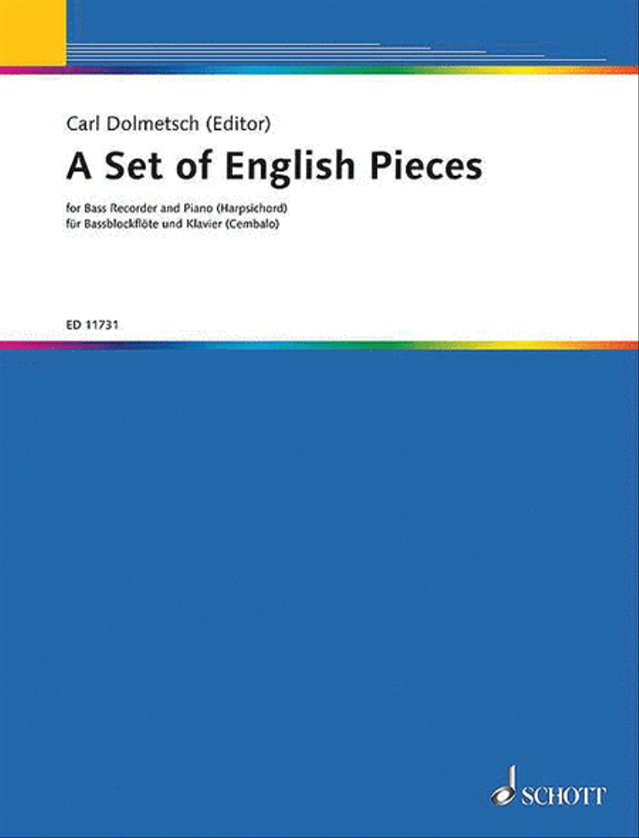 Set of English Pieces Alto Recorder scores gallery preview page 1