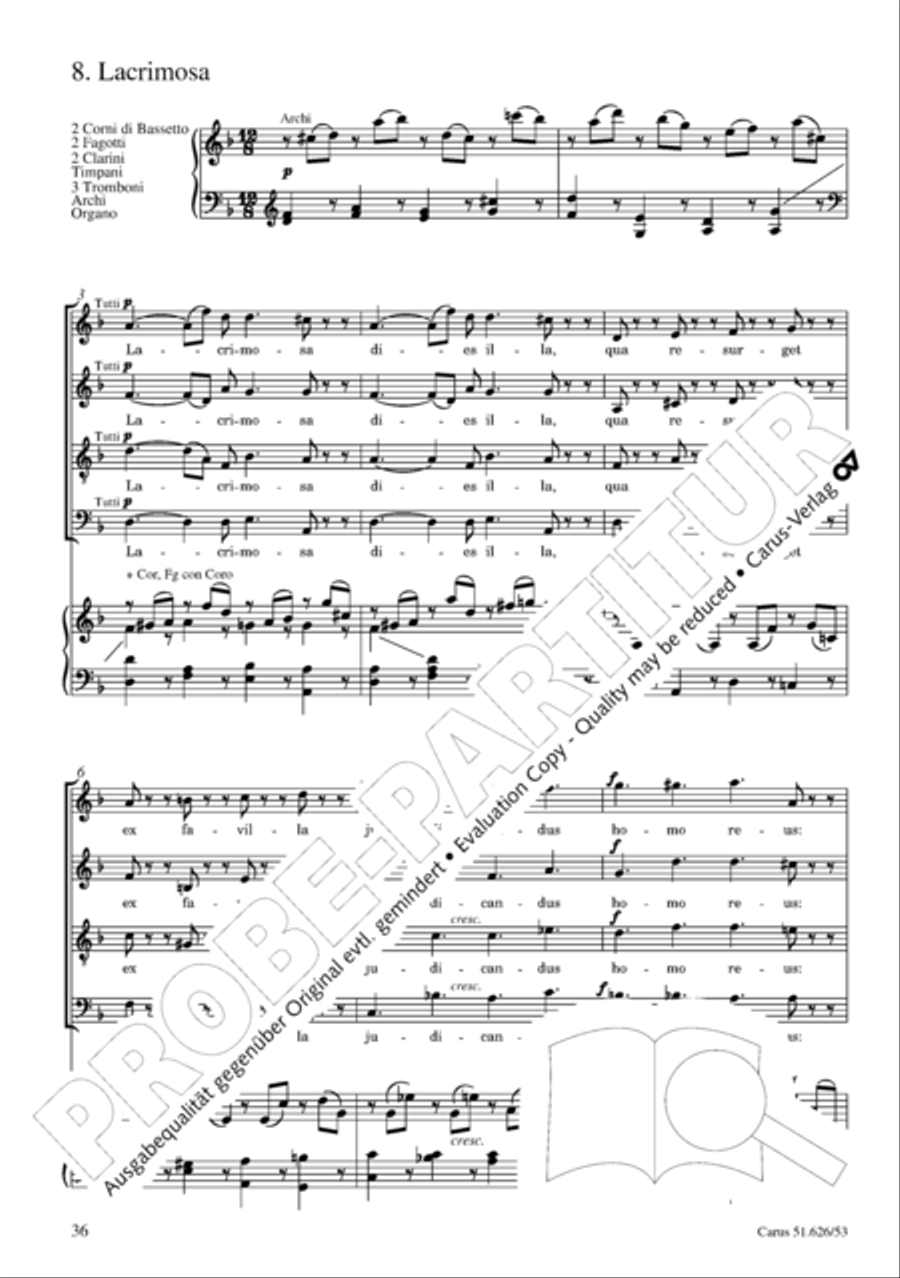 Requiem 4-Part scores gallery preview page 43