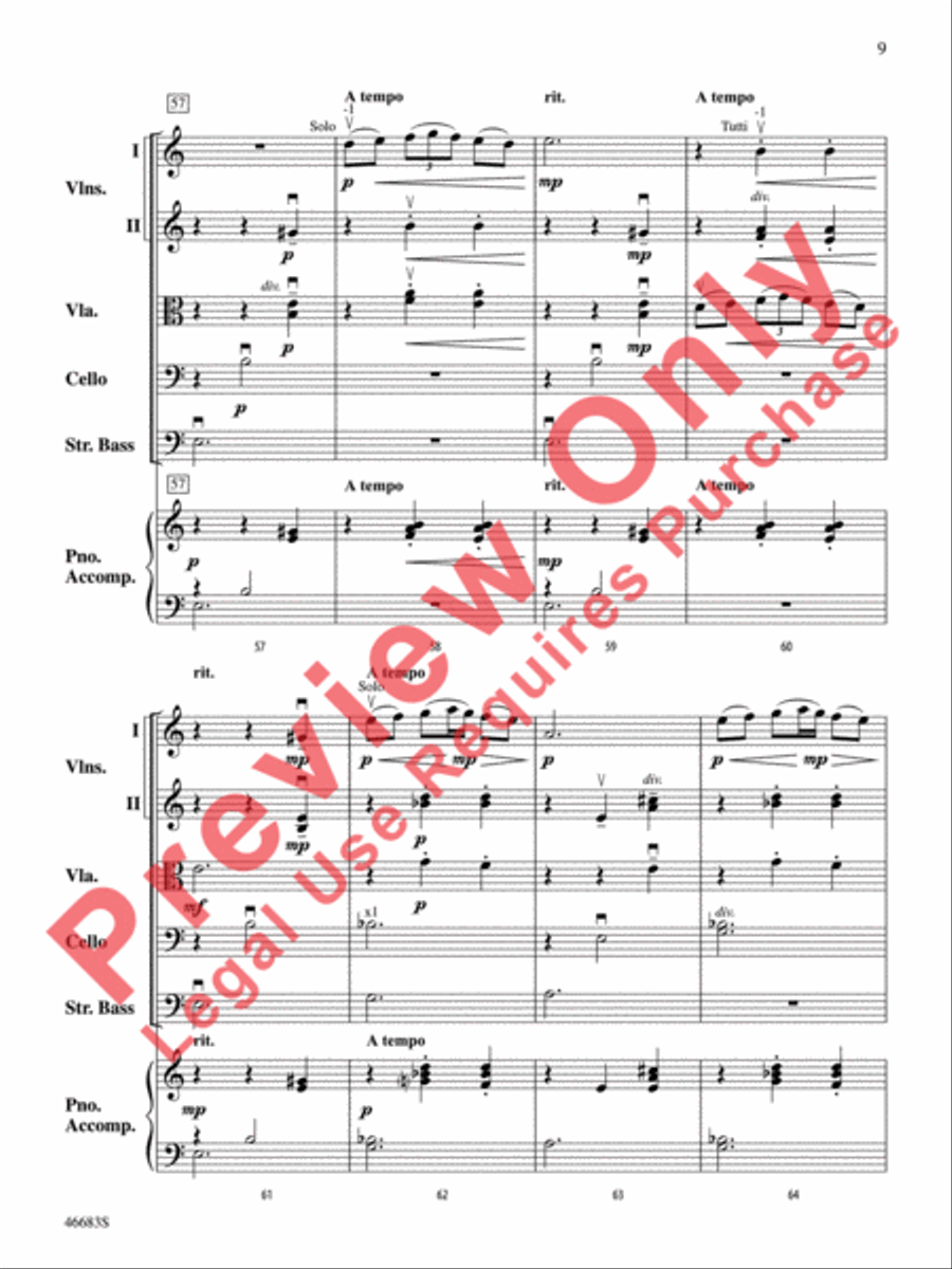 Legend of Asturias String Orchestra scores gallery preview page 10