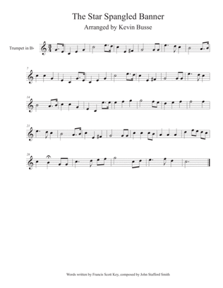 The Star Spangled Banner - Trumpet