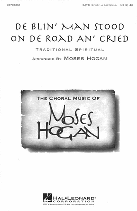 Book cover for De Blin' Man Stood on de Road an' Cried
