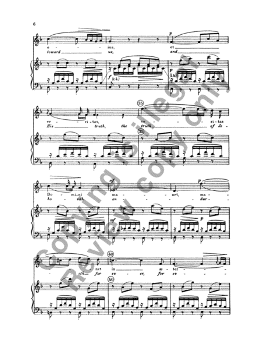 Vesperae solennes de Confessore: Laudate Dominum (O Praise Jehovah), K. 339 4-Part scores gallery preview page 5