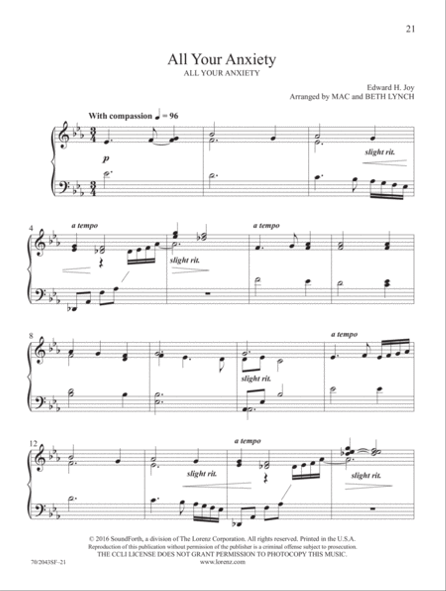 Worthy of Praise Piano Solo scores gallery preview page 7