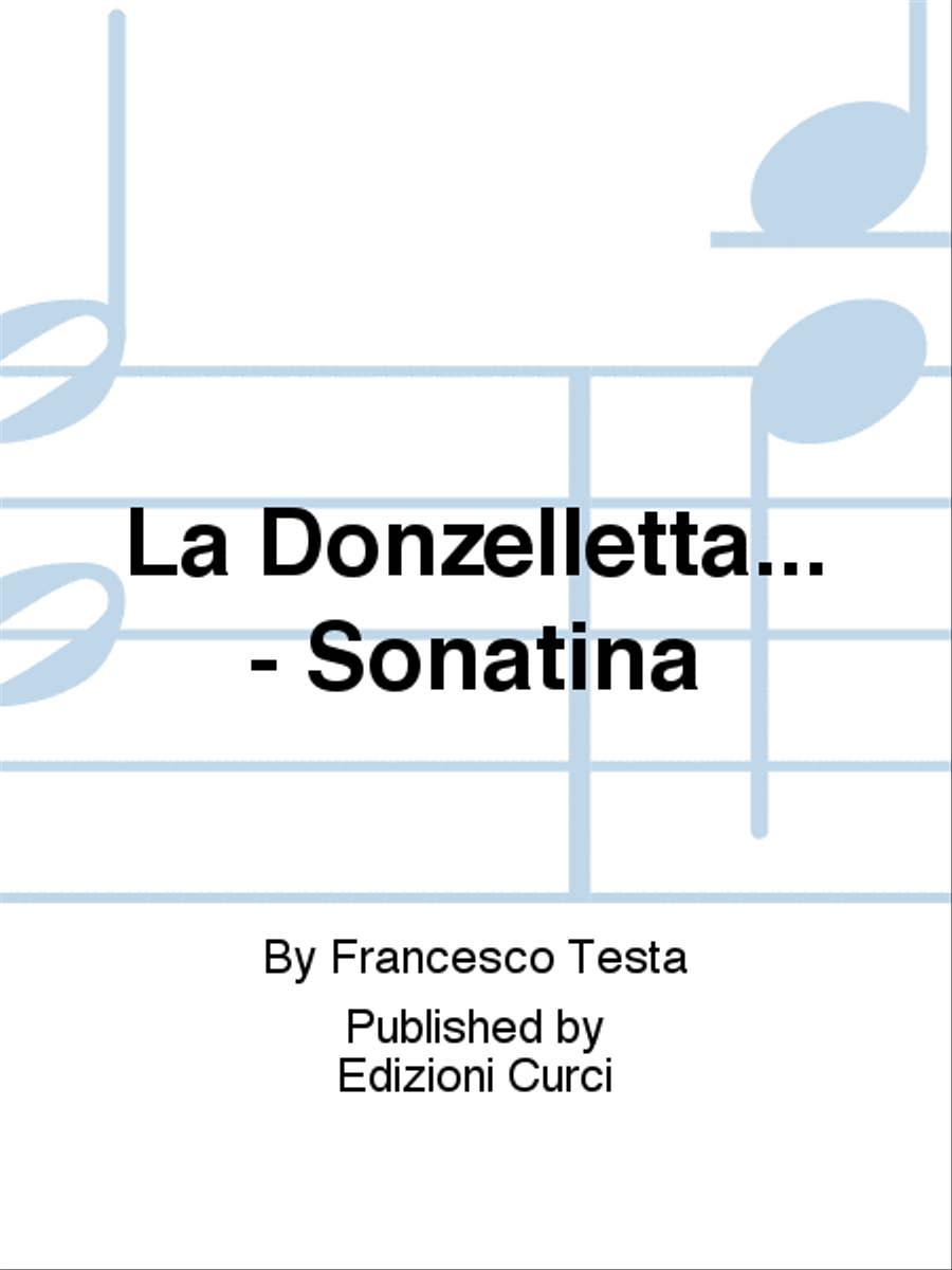 La Donzelletta... - Sonatina School and Community scores gallery preview page 1