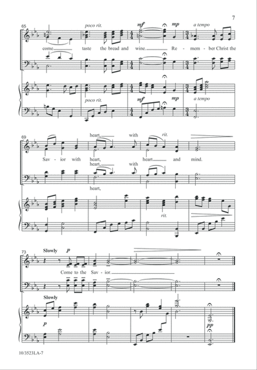 Come to the Table 4-Part scores gallery preview page 7