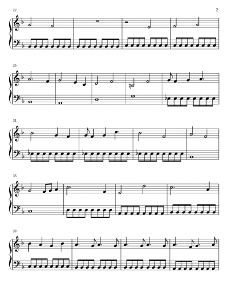 Crossing Field Piano Solo scores gallery preview page 2