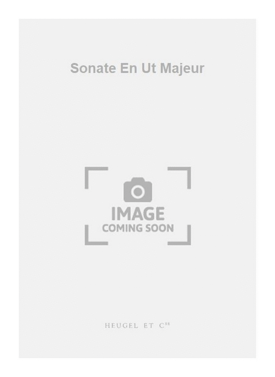 Sonate En Ut Majeur