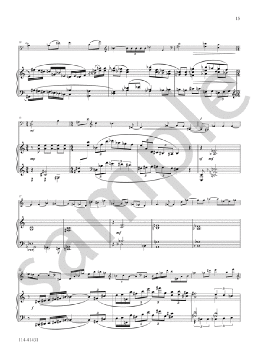 Three Pieces Chamber Music scores gallery preview page 8