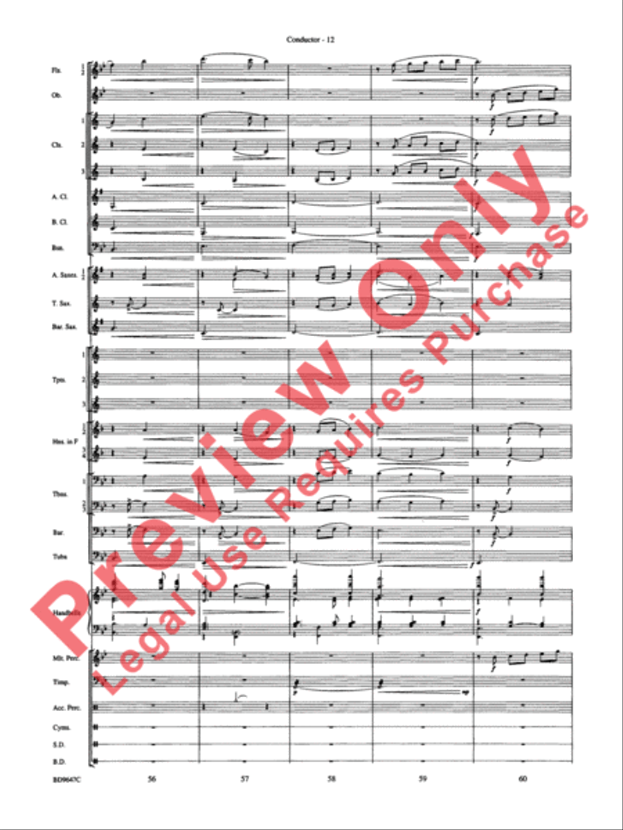 Tidings! (A Christmas Carol Fantasy) Concert Band scores gallery preview page 14