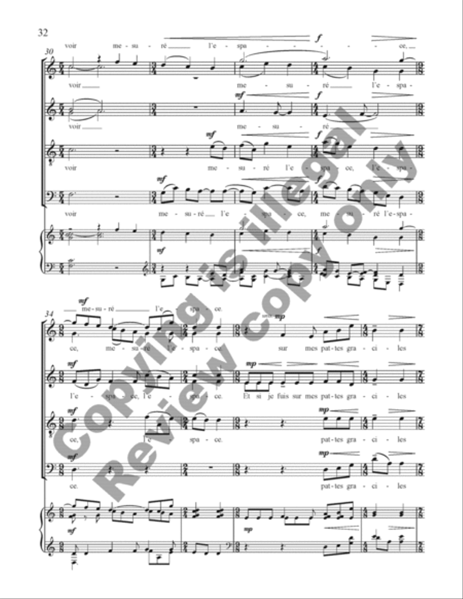 Choral de Bêtes Choral de Bêtes Divisi scores gallery preview page 51