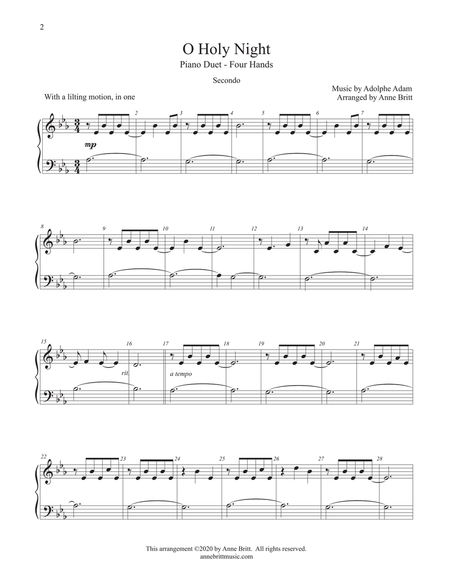 Piano Duets: The Christmas Collection 1 Piano, 4-Hands scores gallery preview page 4
